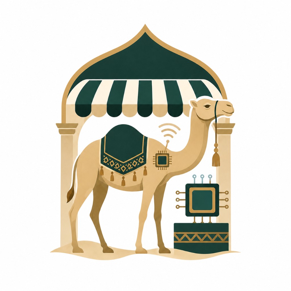 رسم توضيحي لإكسسوارات الإبل