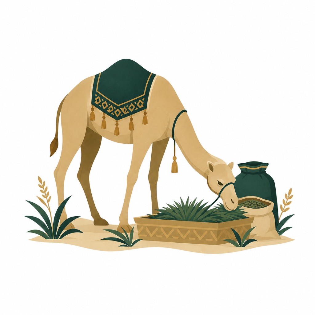 رسم توضيحي لأكياس الأعلاف